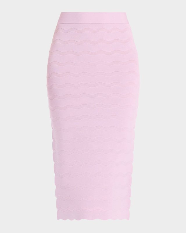 Eloise Wavy Midi Pencil Skirt